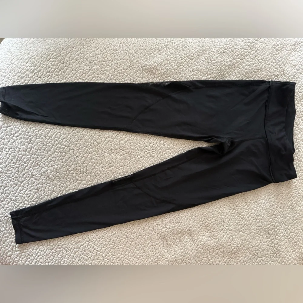 Alala Black Leggings with Mesh Detail - Captain Ankle Pant - Picture 11 of 14